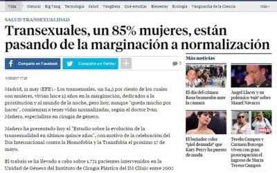 Transexuales, un 85% mujeres, están pasando de la marginación a la normalización