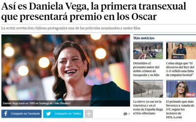 Una actriz transexual presentará los premios Oscar