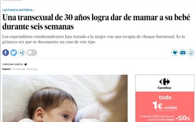 Una mujer transexual logra amamantar su bebe